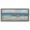 Stupell Industries Panoramic Sandpipers on Shoreline Framed Floater Canvas Wall Art